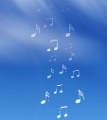 fond bleu musique